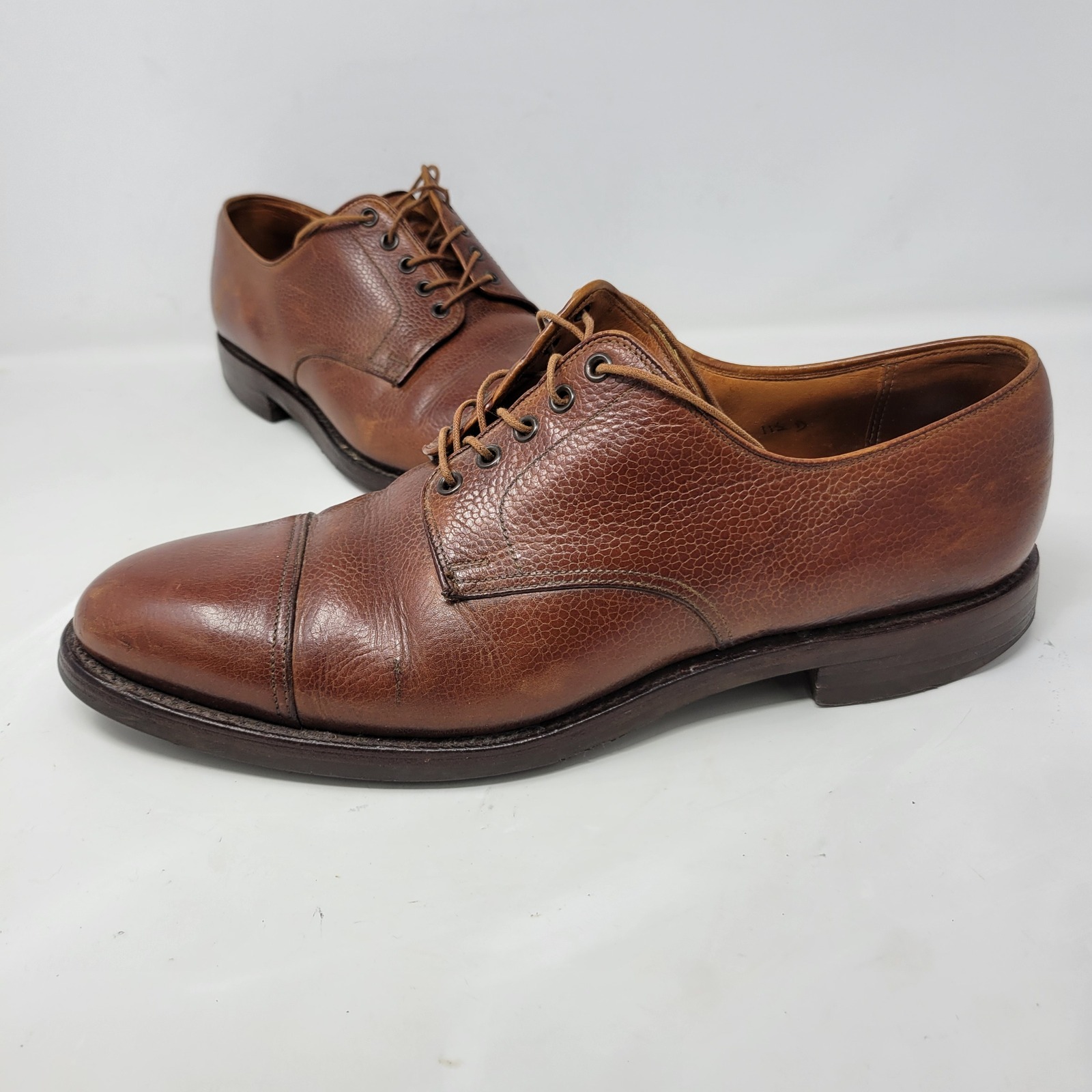 Polo Ralph Lauren Crockett Jones Leather Cap Toe Derby Shoes 11.5 D Made England
